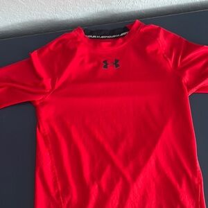 Under Armour Red Long Sleeve Tee
